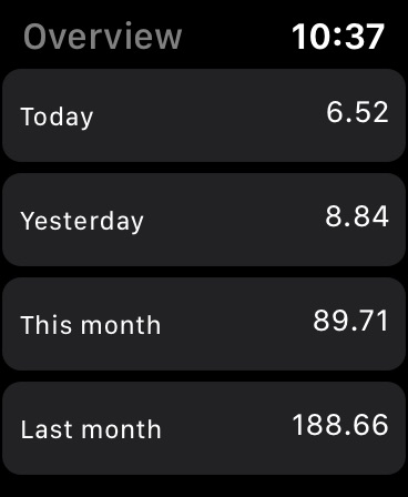 Apple Watch screenshot