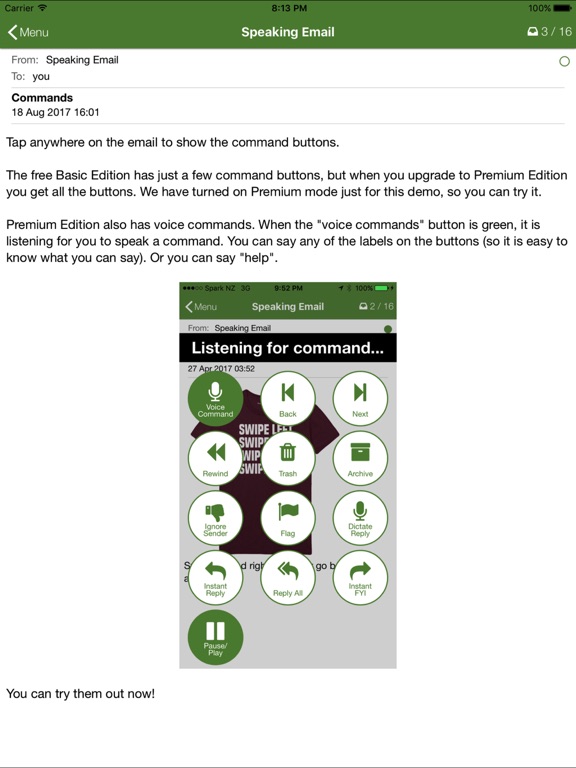 Screenshot #4 pour Speaking Email - voice reader