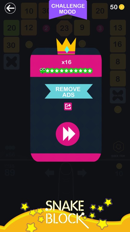 Snake Hit Block - Crush Colors