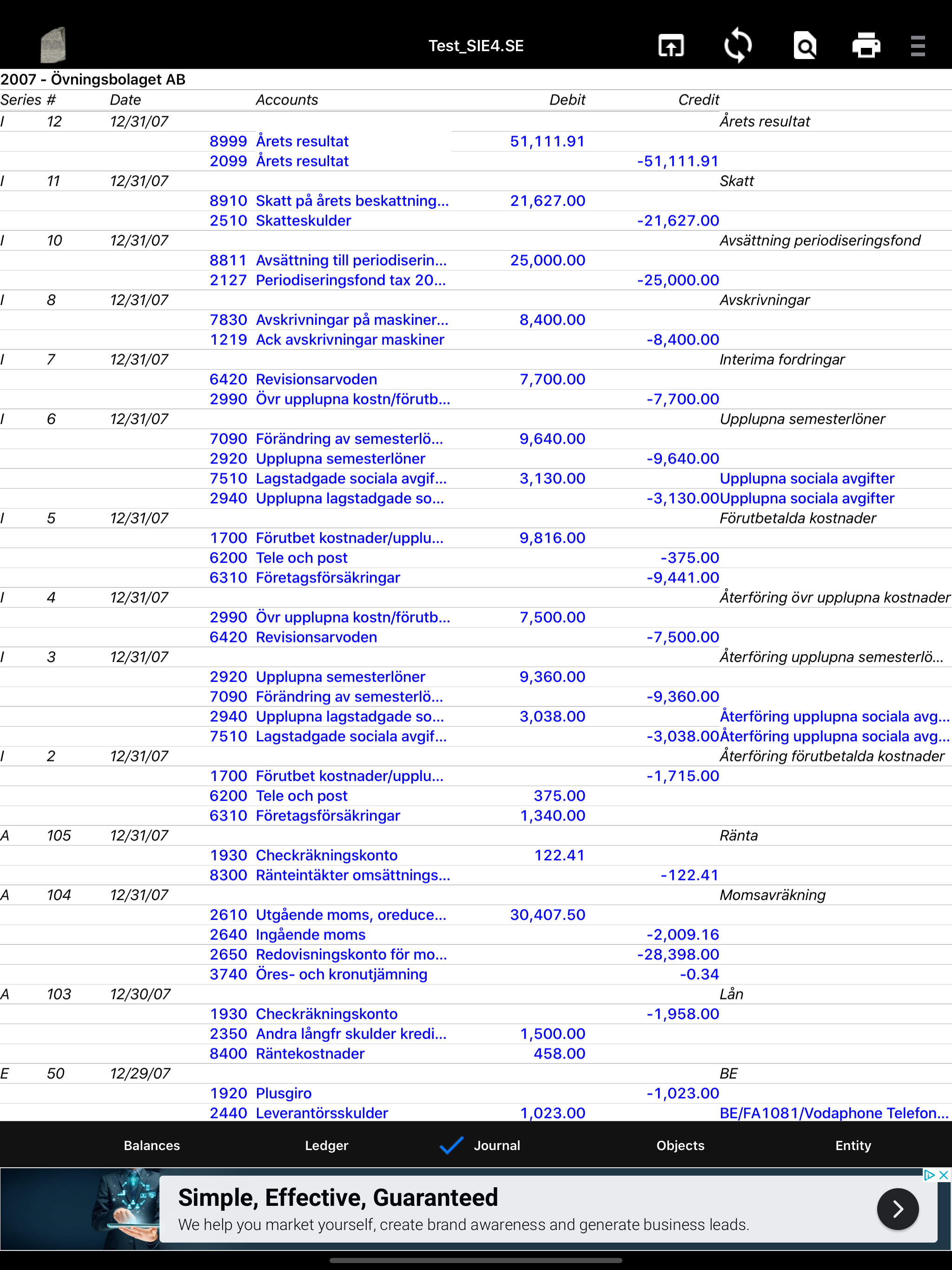 Rosetta SIE-XBRL/GL Viewer screenshot 7