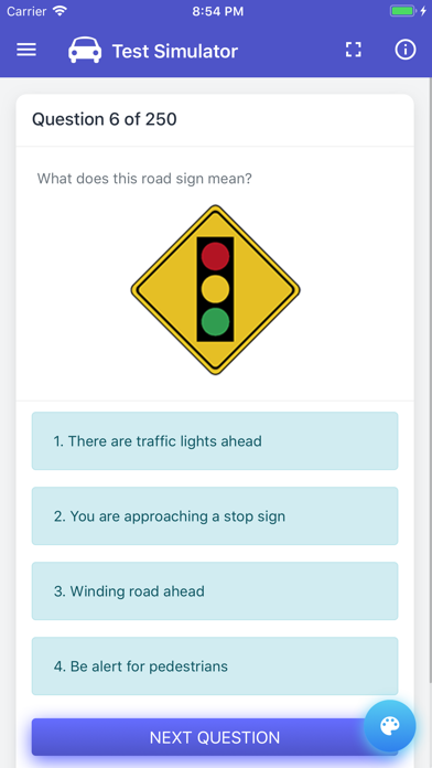 Nebraska DMV Permit Test Screenshot 8 of 10