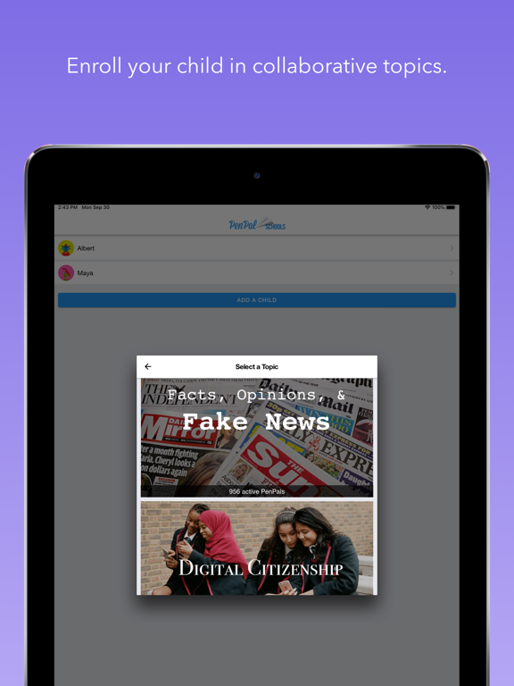 PenPal Schools - Education App iPad screenshot 1 - Education app