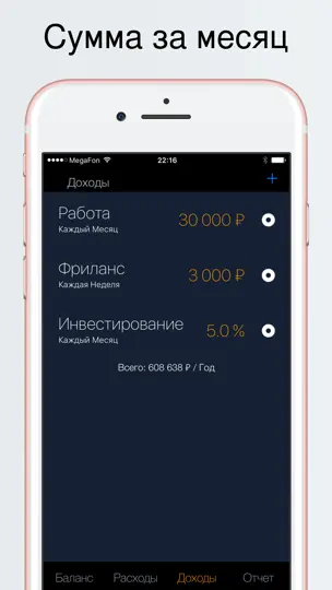 Скриншот Денежный поток на iPhone 4