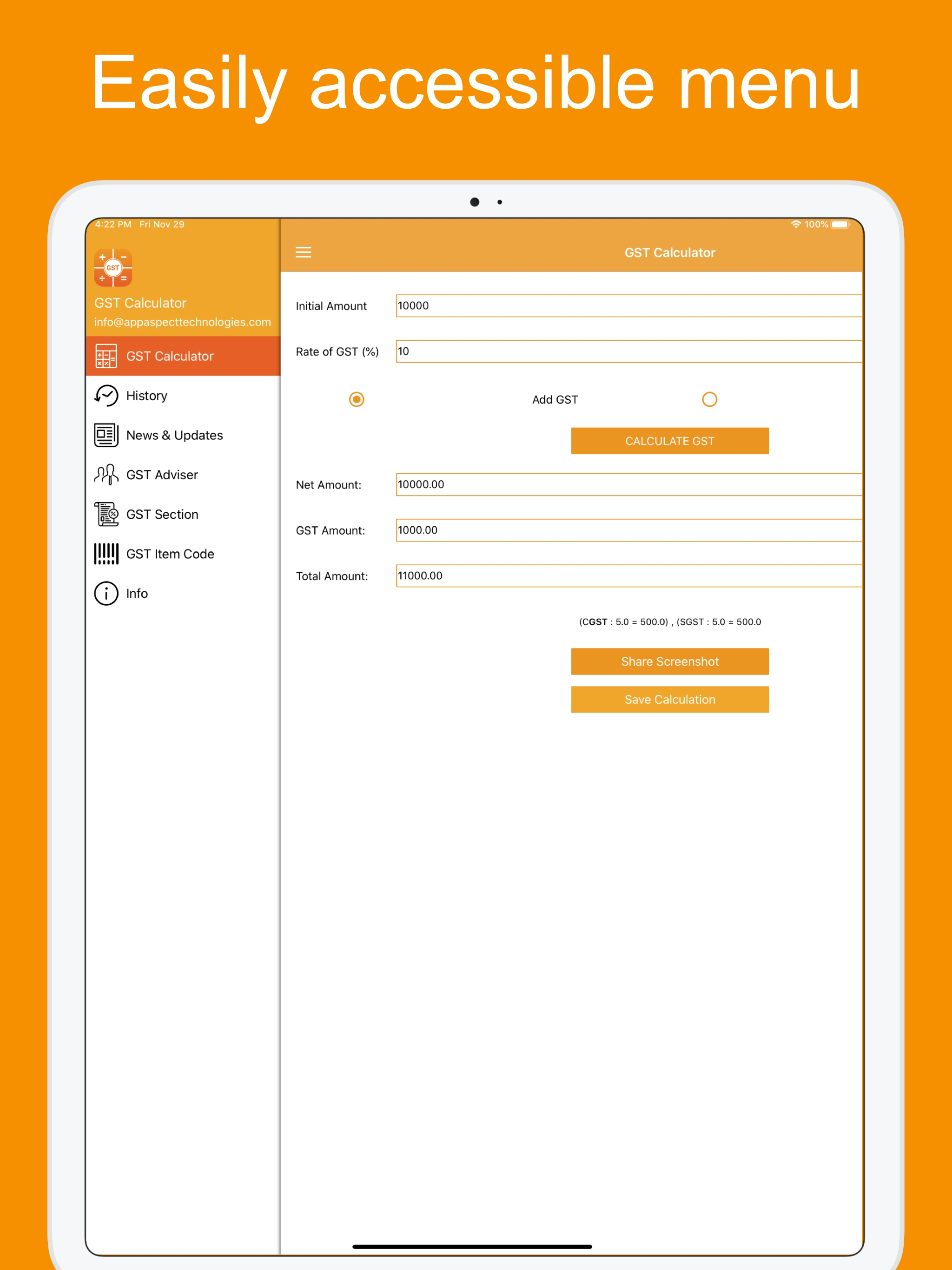 GST Calculator - Tax Planner