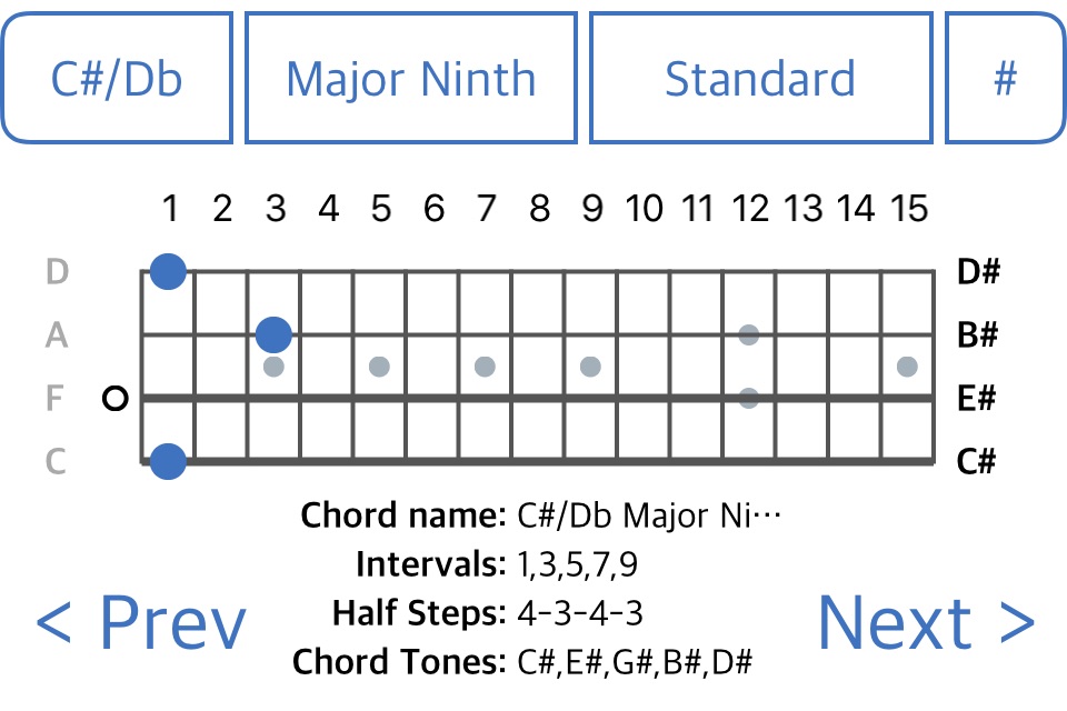 Chordfinder for Bouzouki screenshot 2