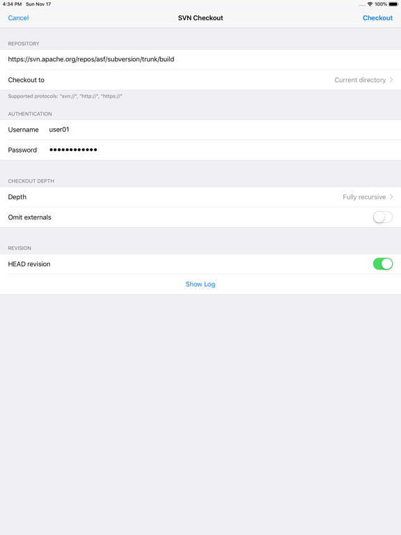 App screenshot