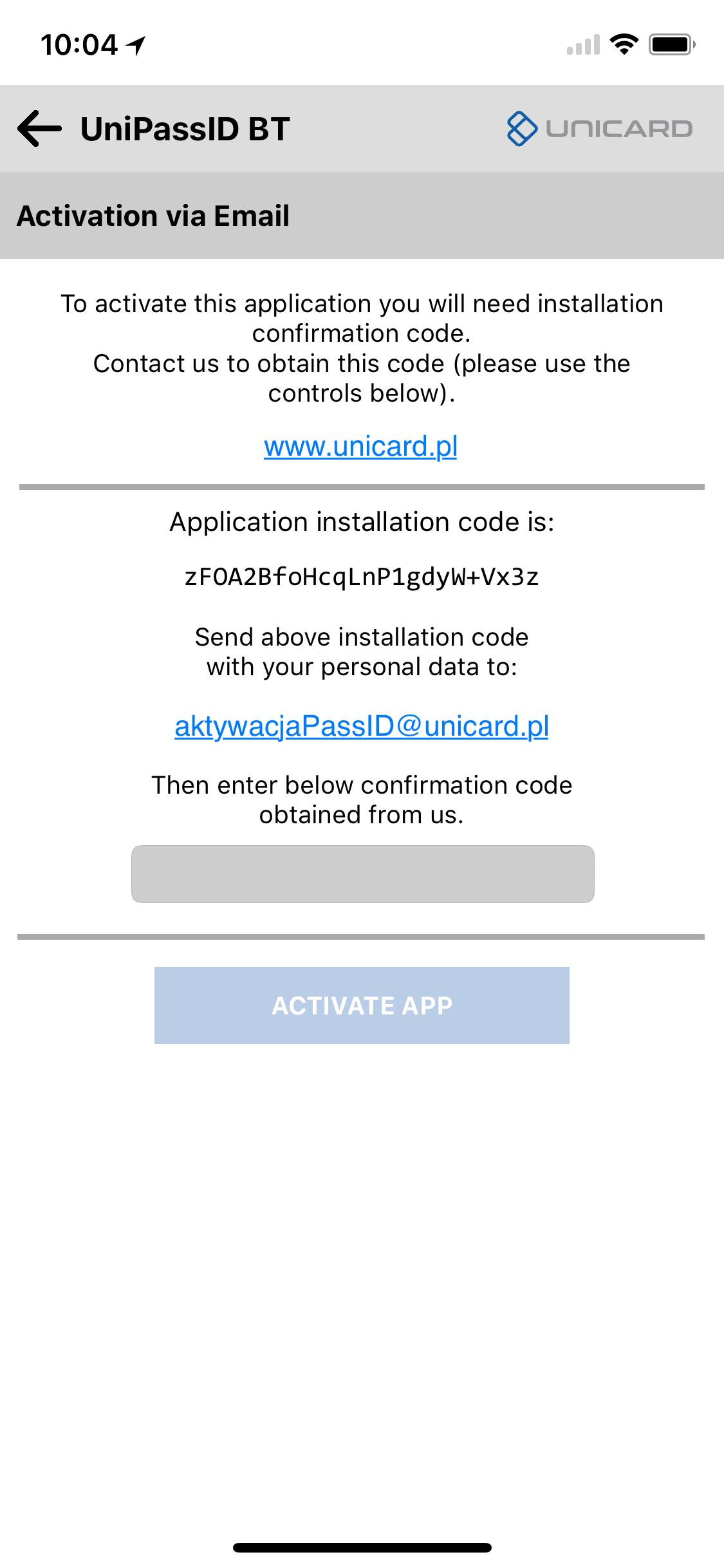 UniPassID BT screenshot 4