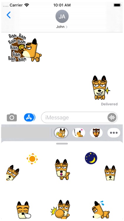 TF-Dog 1 Stickers