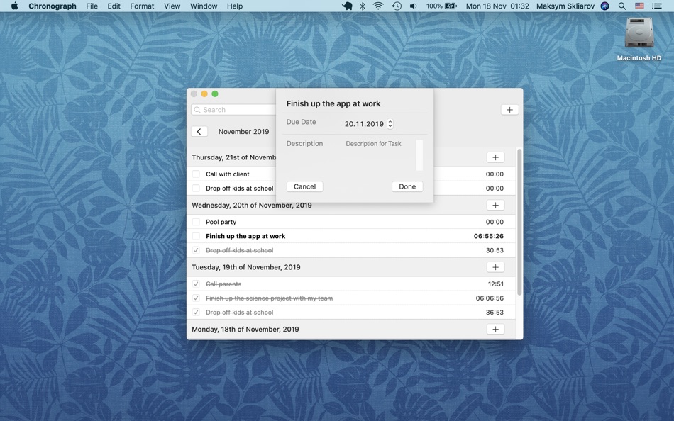 #4. Chronograph - My Productivity (macOS) 由: App Dev Academy Ltd.