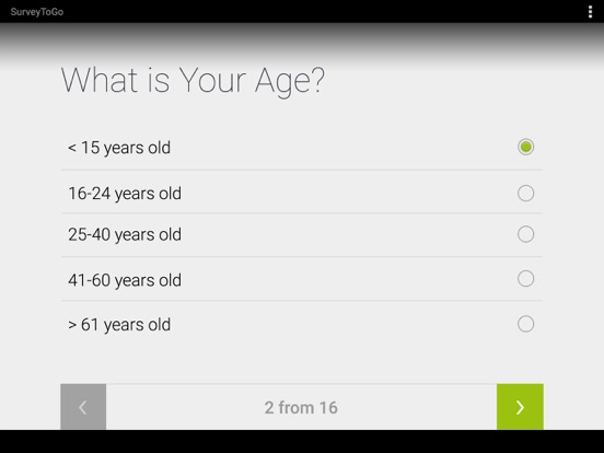 SurveyToGo iPad screenshot 2 - Business app