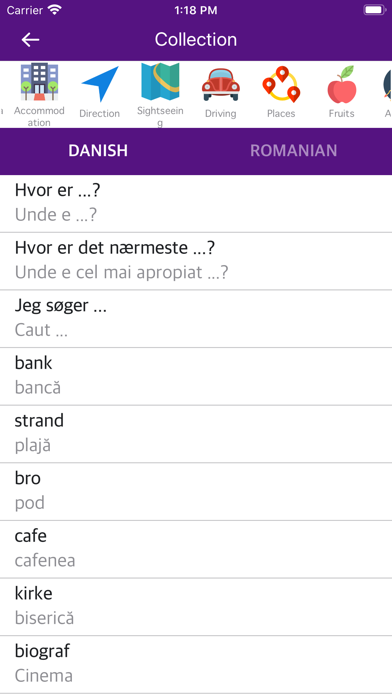 Screenshot #1 pour Danish Romanian Dictionary