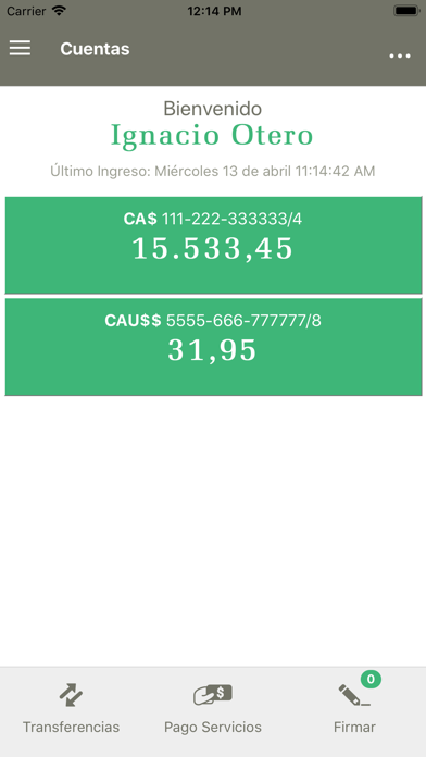 Credicoop Móvil Empresas Screenshot