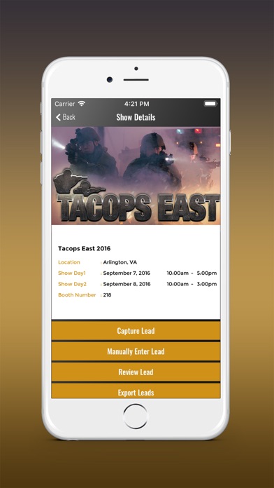 Trade Show Scan Screenshot