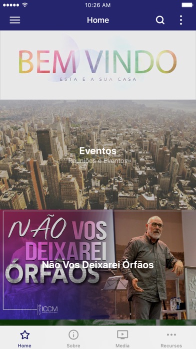 ICCM - Igreja Corpo do Messias app screenshot