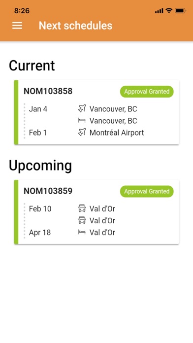 Nomadis Mobile Screenshot