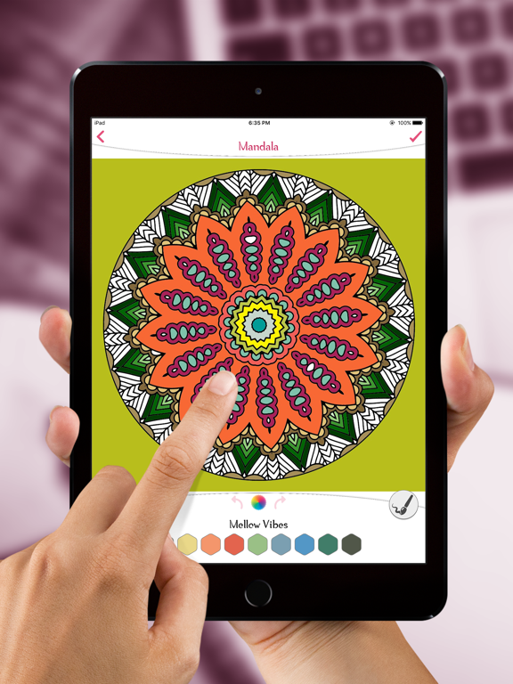 Mandala Coloring Book Pages iPad screenshot