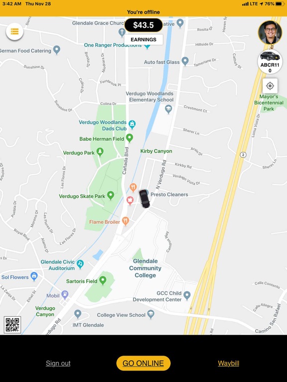 Cablr Driver iPad screenshot 1 - Business app