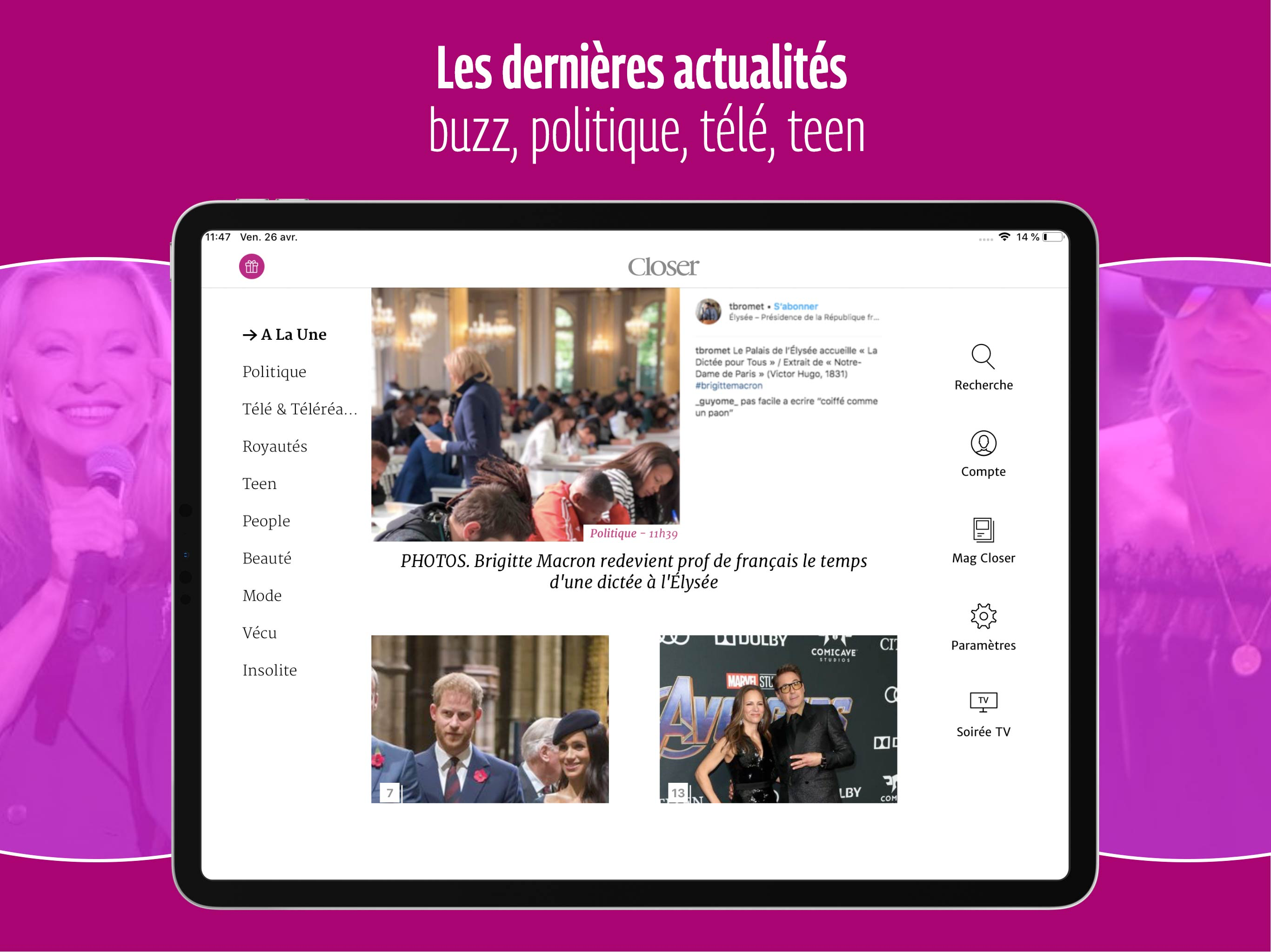 Closer – Actu et exclus People