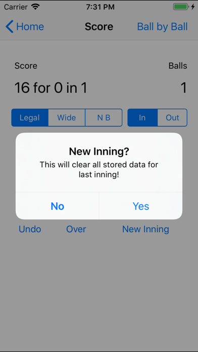 CricketCounter iPhone screenshot 5 - Sports app