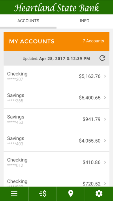 Heartland State Bank Screenshot