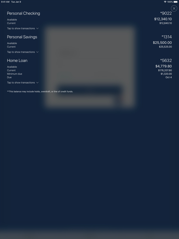 Screenshot #4 pour First Atlantic Mobile Banking