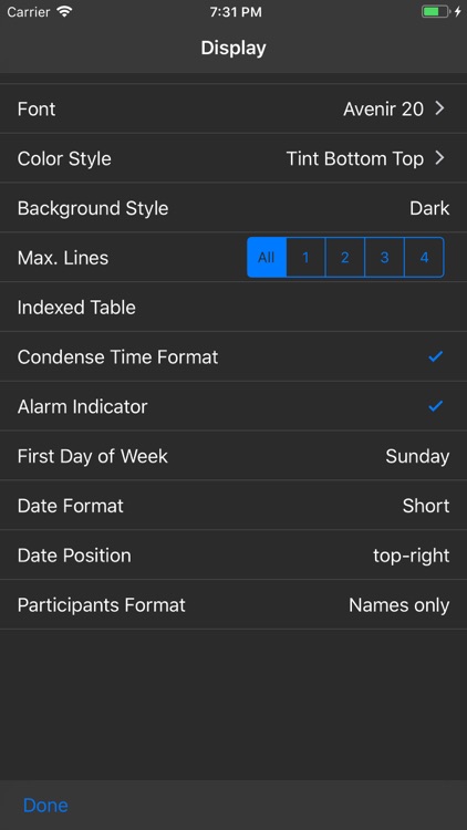 CalReader - Calender logs