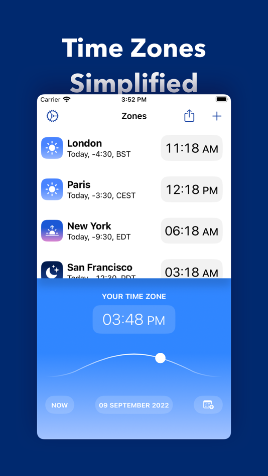 #1. Zones: Time Zone Conversion (macOS) بواسطة: Squircle Apps LLP