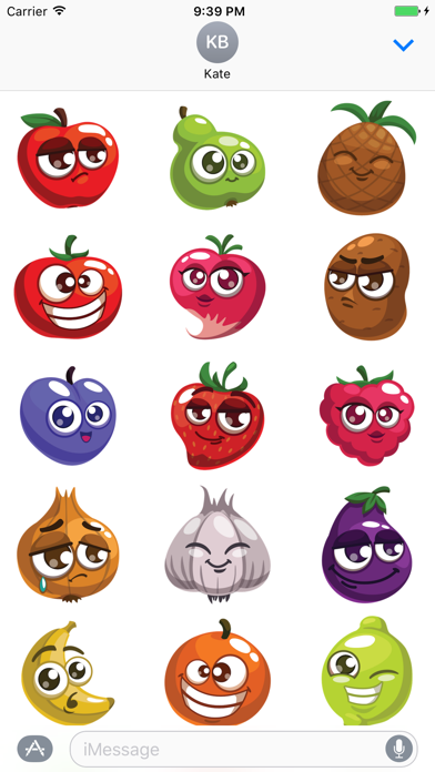 Screenshot #1 pour Sticker Me: Family Fruit