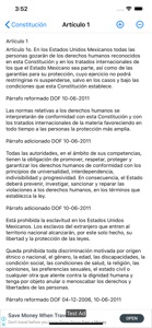 Constitución de México screenshot #2 for iPhone