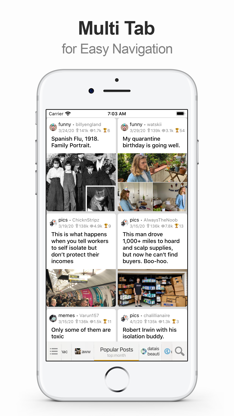 MultiTab for Reddit screenshot 1