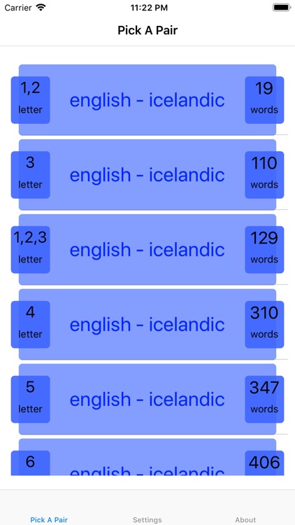 PickAPair Icelandic - English