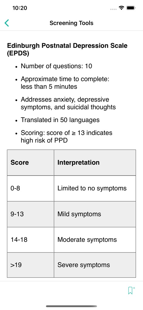 APGO Perinatal Depression - Medical App | MWM