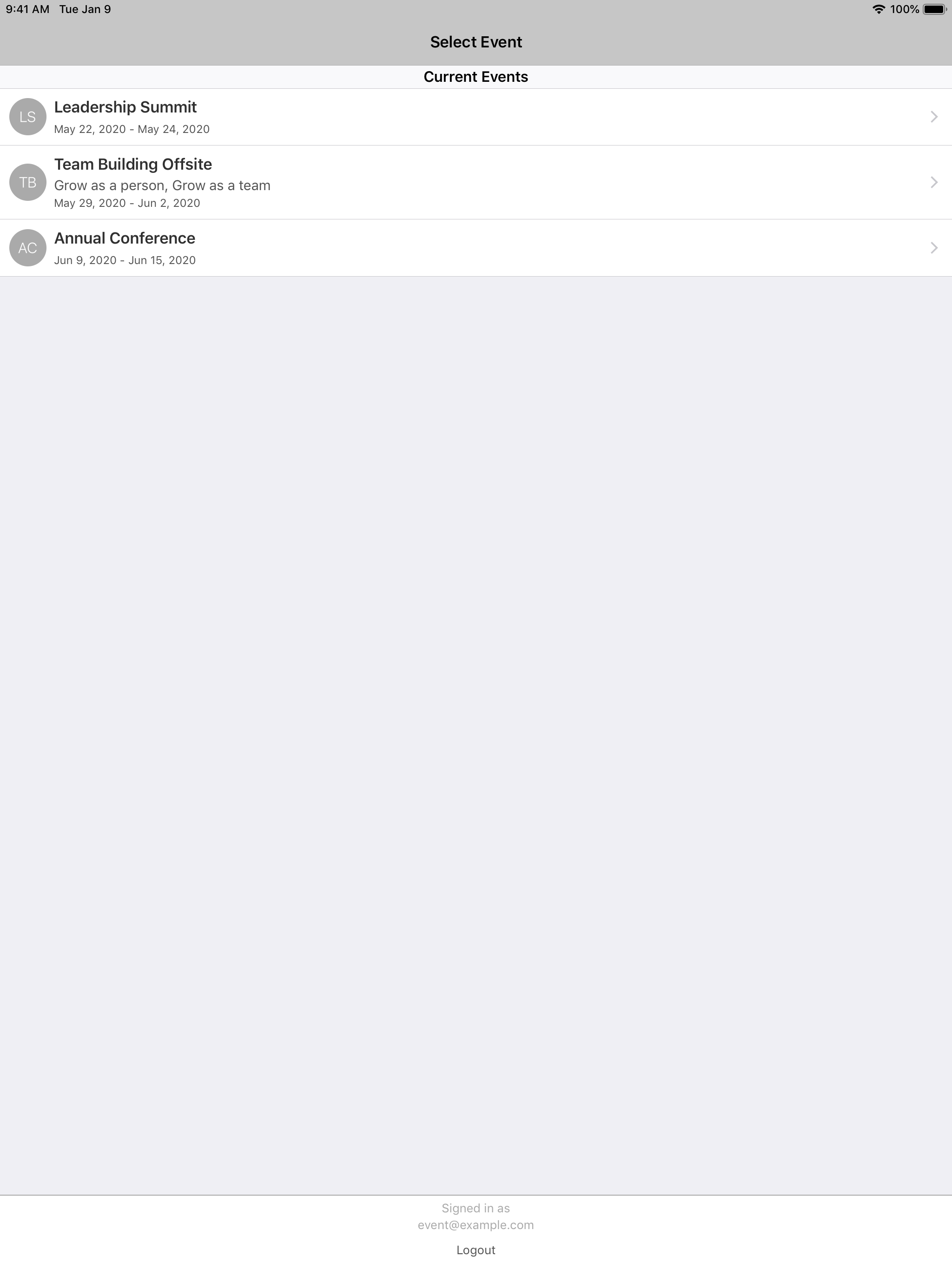 CSBA Event App screenshot 9