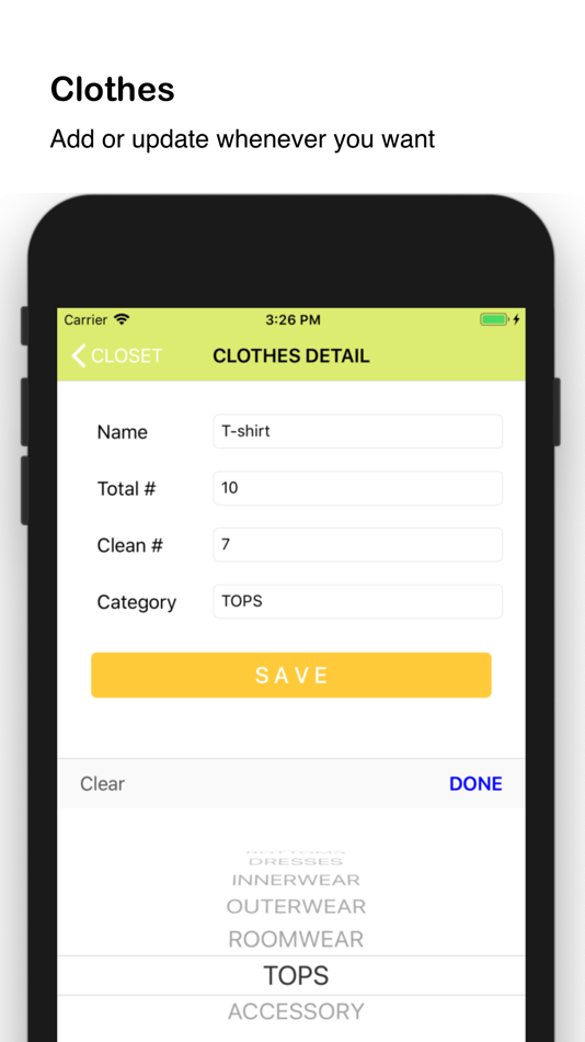 #3. Laundry Manager (iOS) 由: Jeongsik Lee