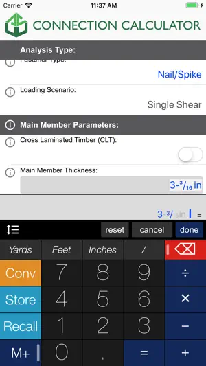 AWC Connection Calc screenshot 3