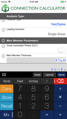 AWC Connection Calc screenshot 3