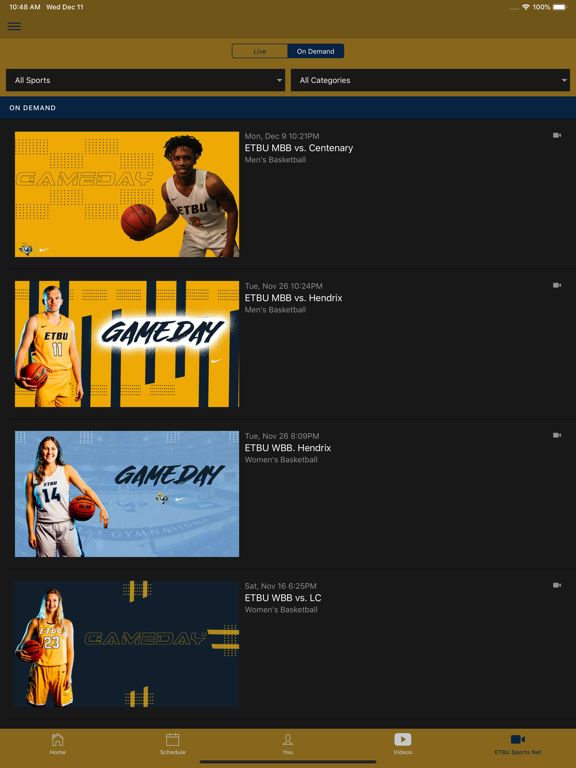 ETBU Athletics iPad screenshot 5 - Sports app