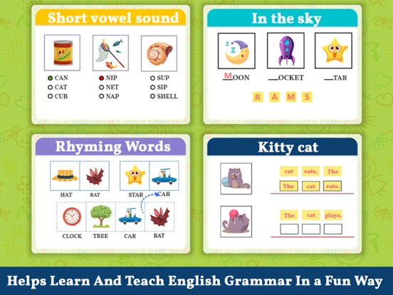 Kids Grammar and Vocabulary iPad screenshot