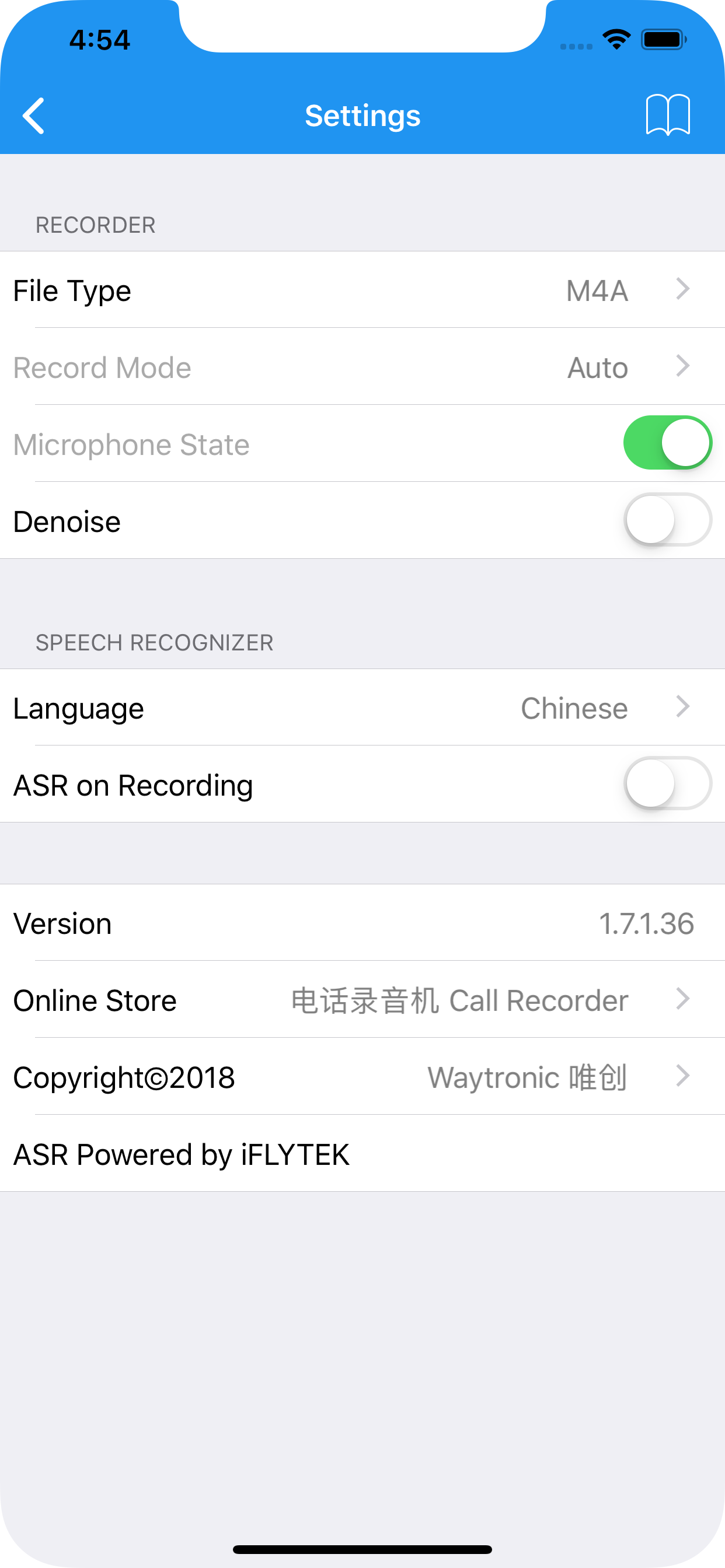 Waytronic Call Recorder