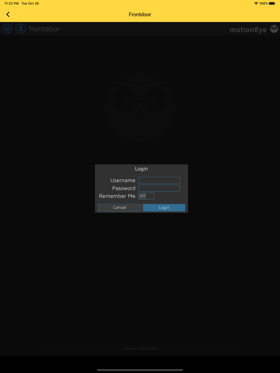 Screenshot #4 pour MotionEyeOS Client