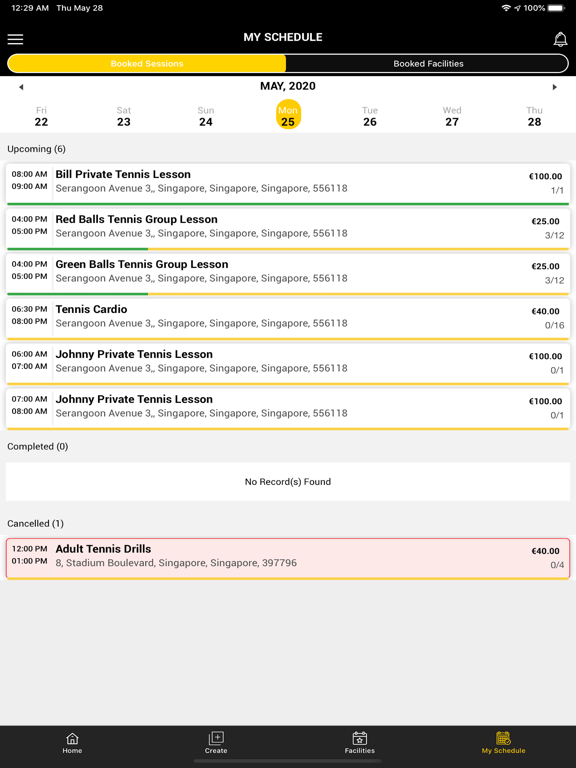 JogaApp Business iPad screenshot