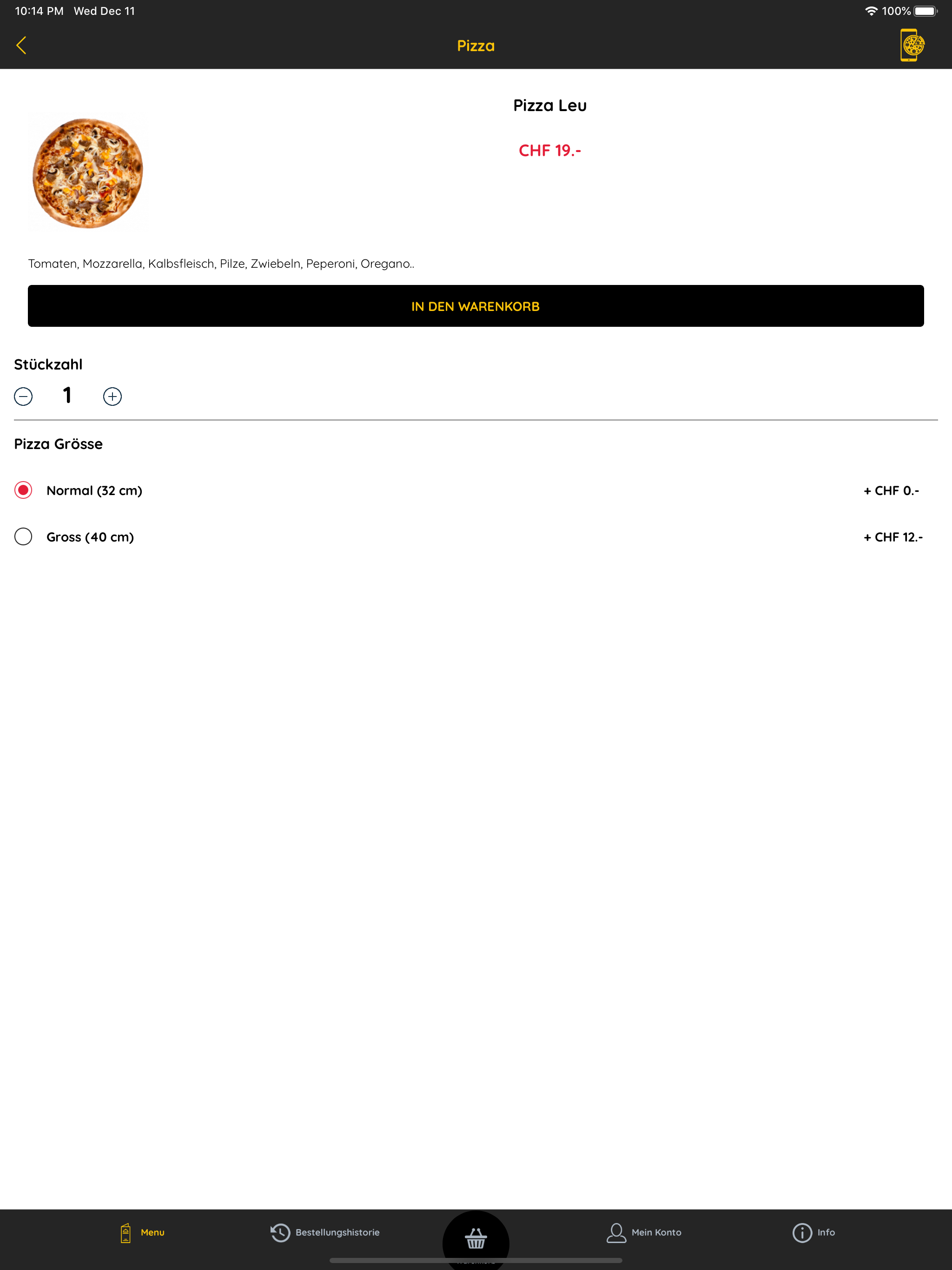 Pizza Leu