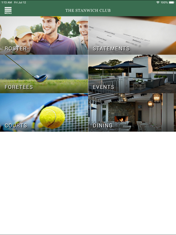 The Stanwich Club iPad screenshot