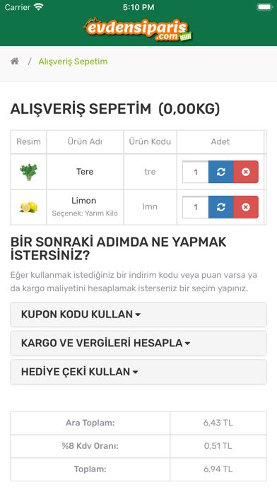 Evden Sipariş screenshot 4