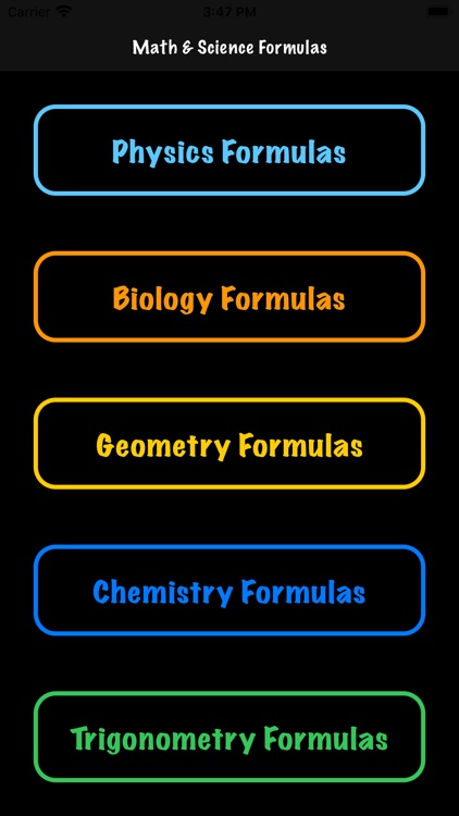 Math and Science Formulas