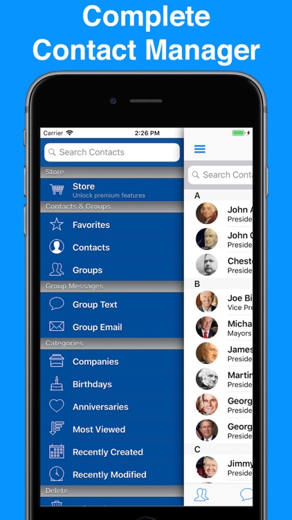 A2Z Contacts - Group Text App