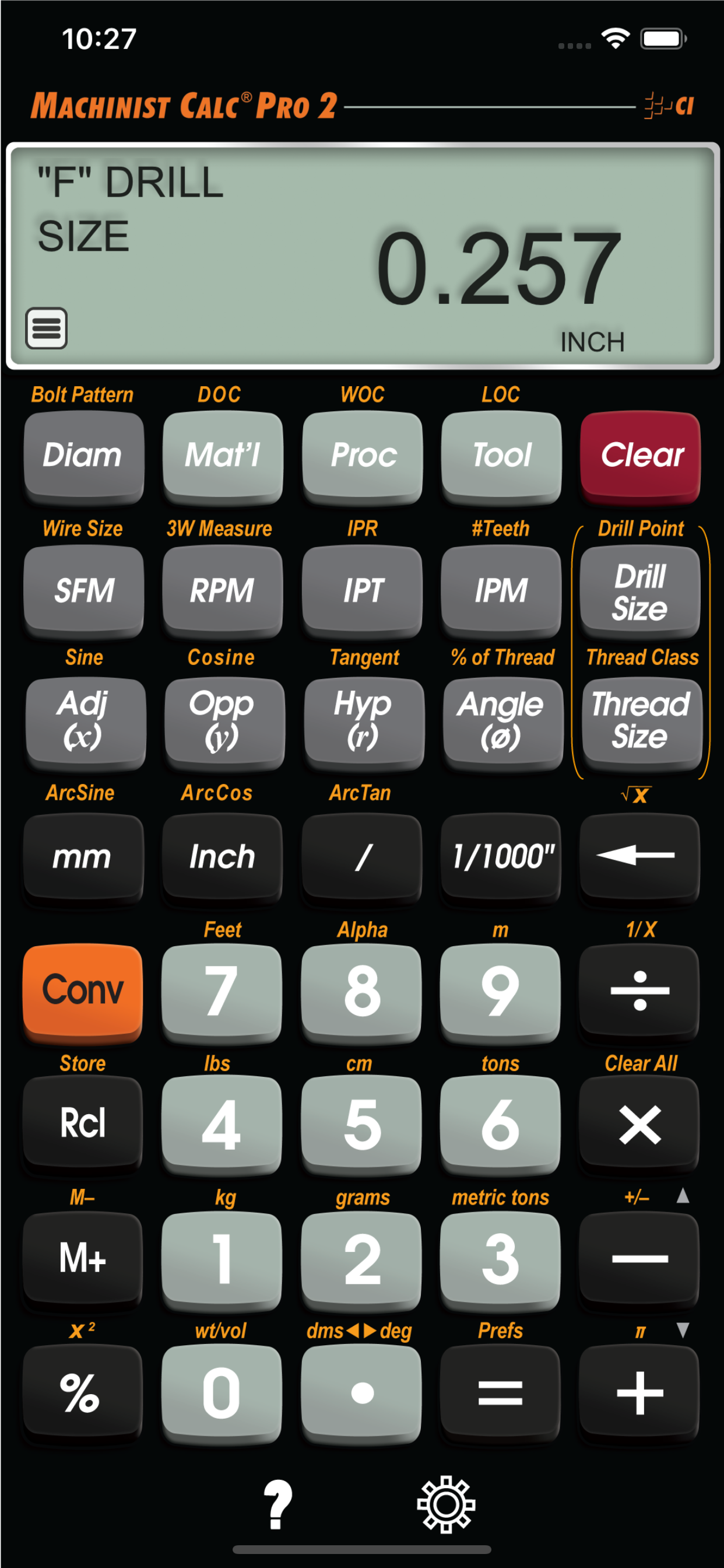 Machinist Calc Pro 2 screenshot 3