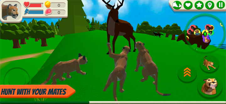 Cougar Simulator: Big Cats screenshot 1