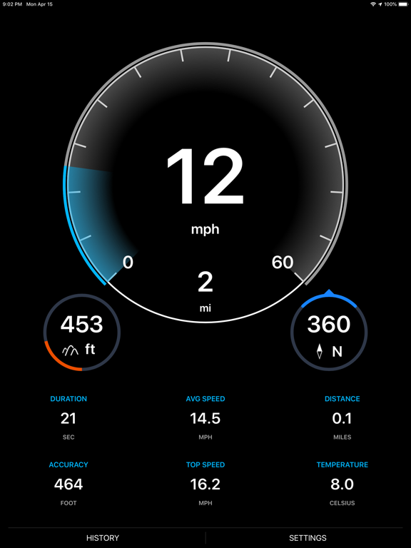 Screenshot #6 pour Speedboard - GPS speedometer