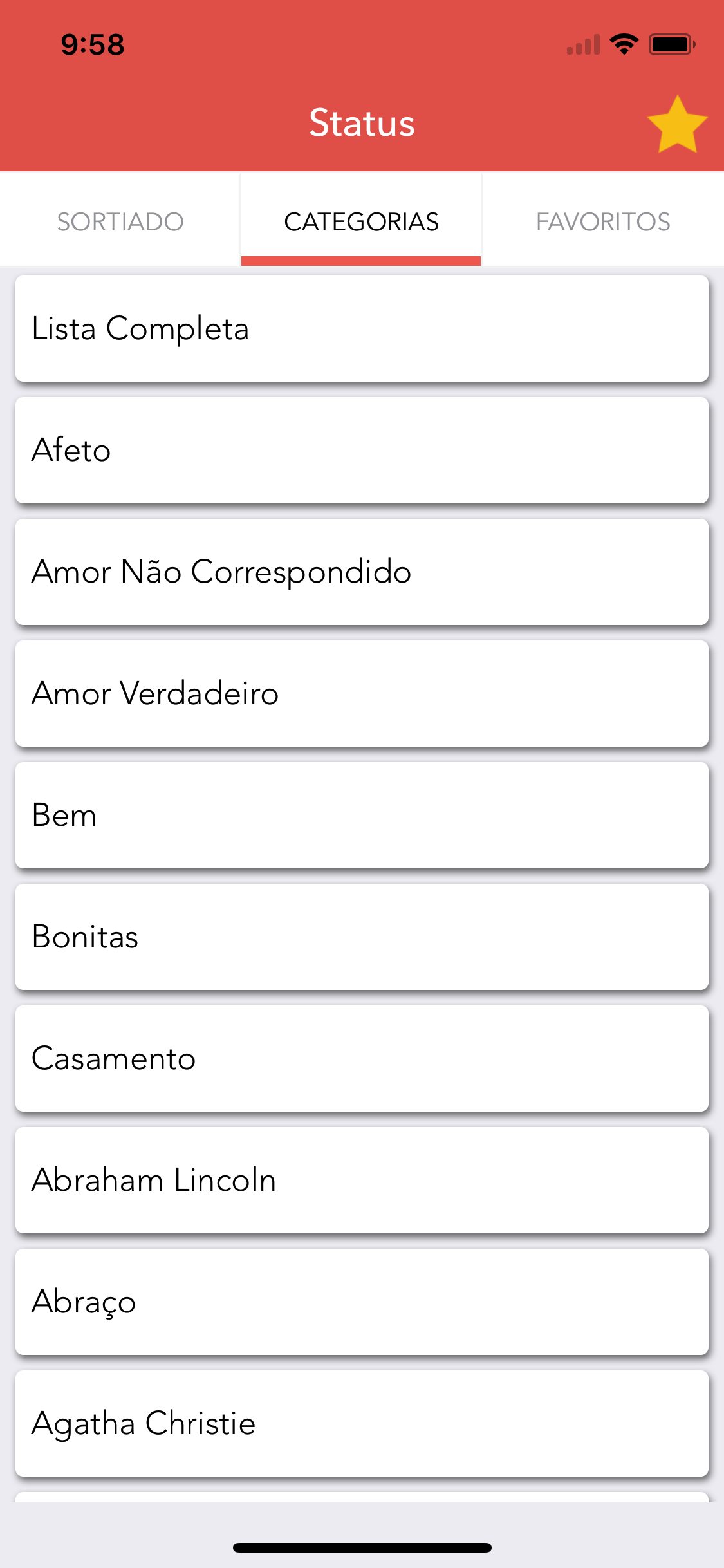 Status Prontos - Frases status